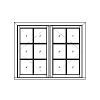 French Outswing Casement
6-lite sash
Unit Dimension 74" x 60"
1-1/8" SDL